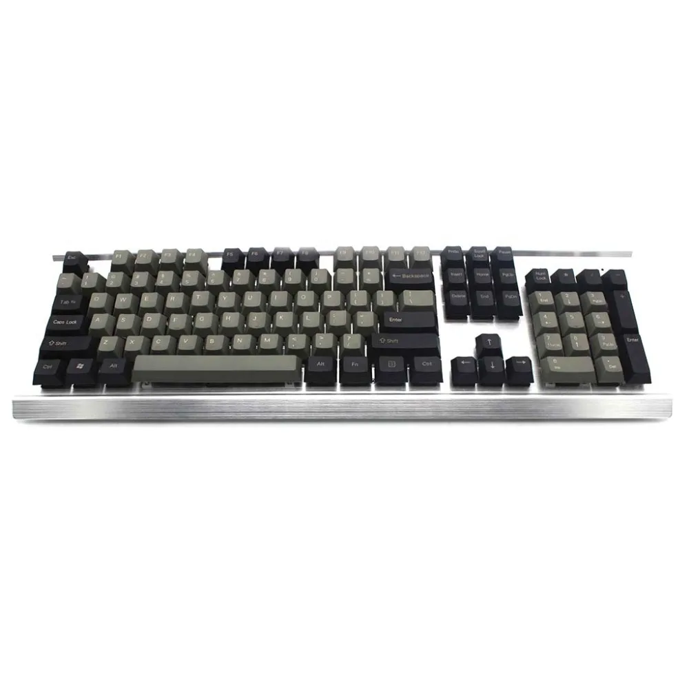 YMDK 104 87 61 черный серый смешанный PBT Вишневый профиль Keycap для 104 TKL 60% MX переключатели Механическая игровая клавиатура