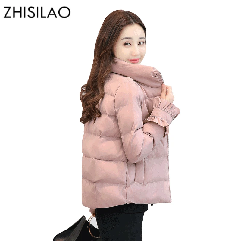 

Parka Feminina Inverno Winter Jacket Women Solid Down Jacket Plus Size Cotton Coat Jacket 2018 Women Slim Hooded Jacket Zipper