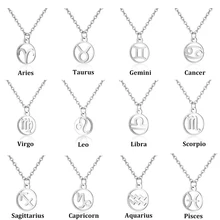 Todorova нержавеющая сталь звезда знак зодиака Neckless 12 Созвездие подвеска ожерелье Женская золотая цепочка ожерелье мужские ювелирные изделия