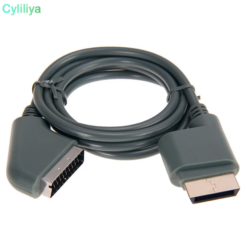 100 шт. новый стиль 1 8 м/6 футов RGB Scart видео HD кабель ТВ АВ для XBOX 360 игровой самая