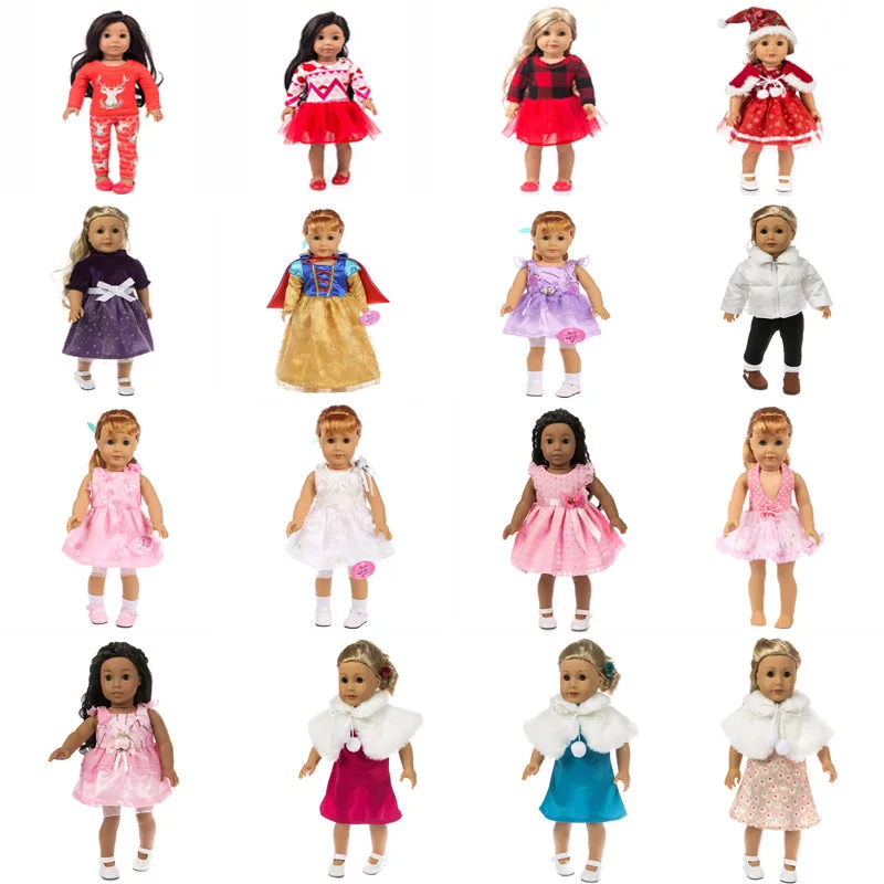 Baby New Born Doll Clothes Fit 18 inch 43cm Snow White sequined skirt