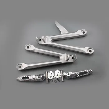 

Chrome Motorcycle High Quality Aluminum Rear Rider Footpegs Foot Rest Bracket For Honda CBR CBR600RR 2005 2006