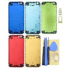 New Replacement Colorful Housing Back Battery Cover Door Case Parts with buttons For Apple iPhone 6 4.7”