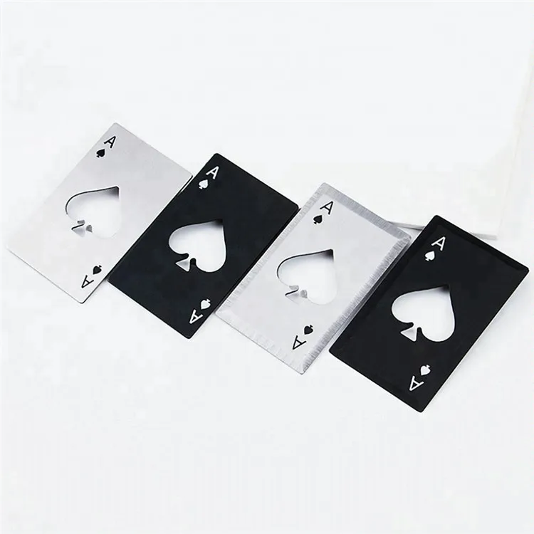 Stainless Steel Bottle Opener Eco-friendly Poker Card Beer Openers (8)
