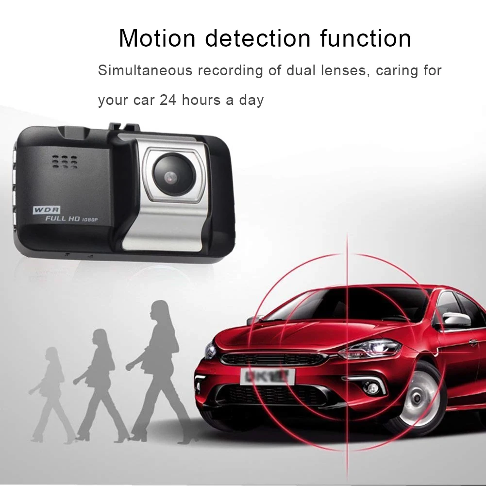 Dash Cam Car 1080P 3" HD 1080P Car Camera Driving Recorder 170 Wide Angle Dashboard Camera Car DVR Vehicle Dash Camera G-Sensor