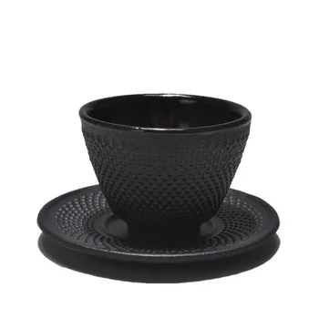

8PCs Tea Sets Cast Iron Tea Mug Japanese Cups and Saucers Drinkware Kung Fu Tools Free shipping