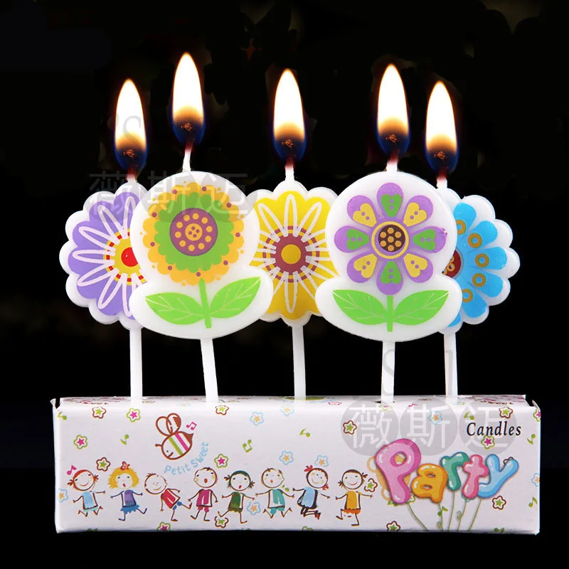 5 шт. милый фруктовый космический корабль футбол бабочка кролики искусство бездымные свечи для мальчиков и девочек день рождения поставки торт Топпер - Цвет: 27