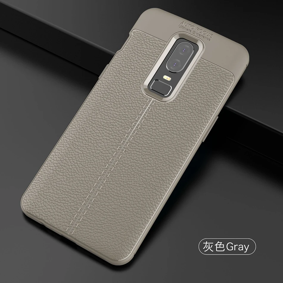 REAOOM Luxury Litchi Patterned Case for Oneplus 5T 3T Cover Full Protected Coque for Oneplus 3 5 6 Soft TPU Business Phone Cover  (15)