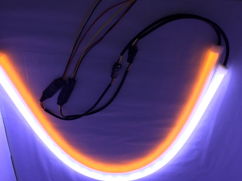 2pcs 60cm Led Flexible Car Styling Daytime Running Light Soft Article Lamp Tube Tears Strip Automobiles Waterproof Lamp Strip Led Flexible Tube Stripwaterproof Strip Aliexpress