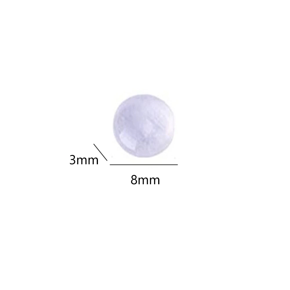 50PCS Home Cushion Self Adhesive Door Durable Furniture Non Slip Silicone Mat Feet Crash Pad For Drawer Cabinet Transparent