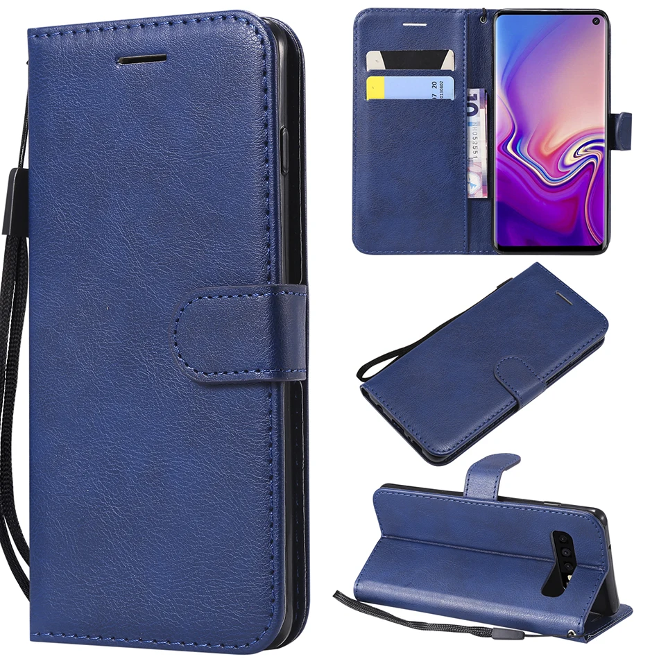 Leather Flip Case for Samsung Galaxy S10e S10 S9 S8 Plus S7 S6 Edge S5 S4 S3 A9 A7 A8 A6 J4 J6 Plus 2018 Cover Phone Case B128
