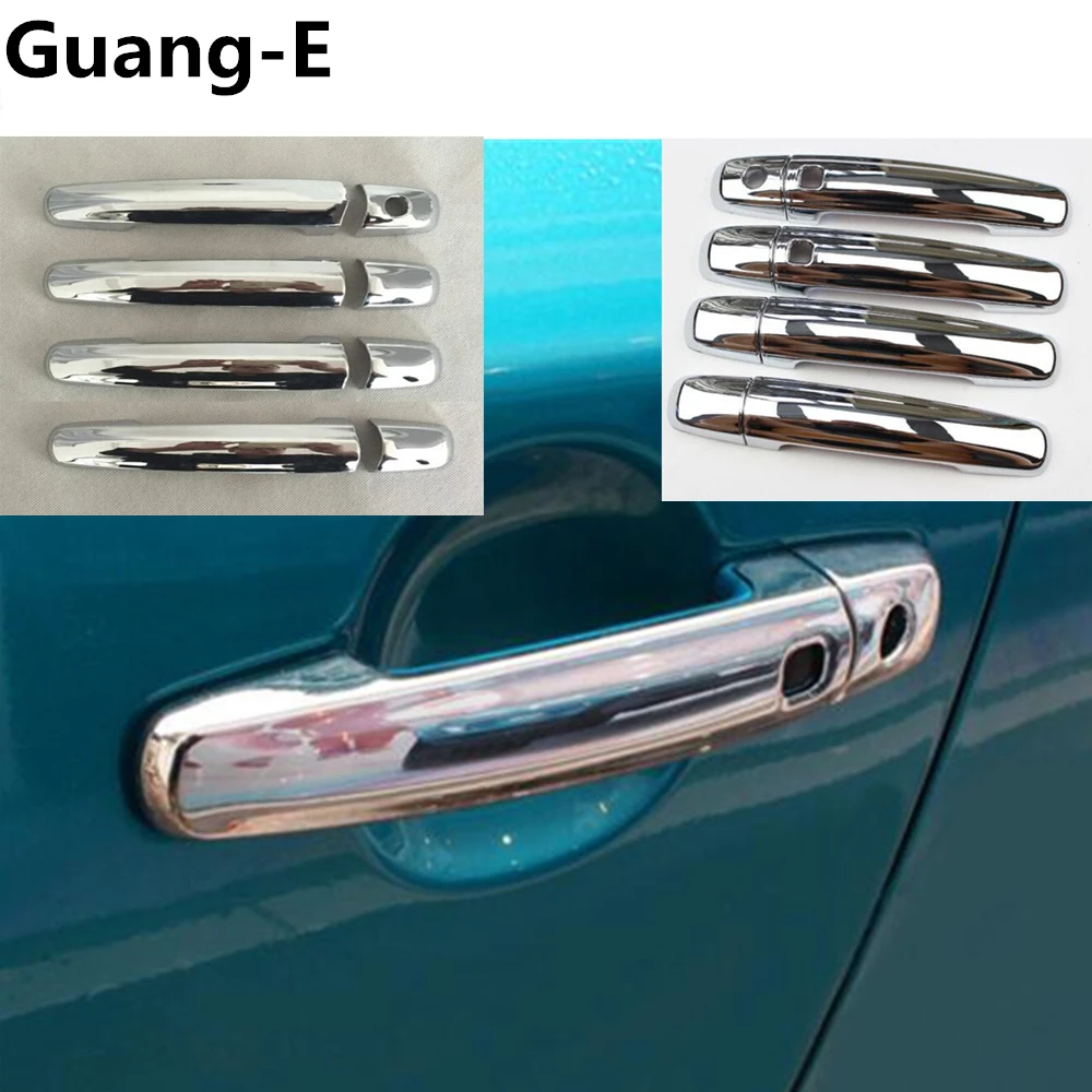 

High quality for Suzuki Vitara 2016 2017 2018 car body styling detector inner sticks frame lamp trim ABS chrome door handle 8pcs