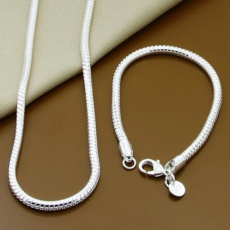 Buy Wholesale Silver 925 Snake Chain Necklace Bracelet