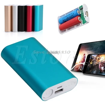 

Protable 5V Phone GPS USB Power Bank Case Kit 2x18650 Battery Charger DIY Box Case New Whosale&Dropship