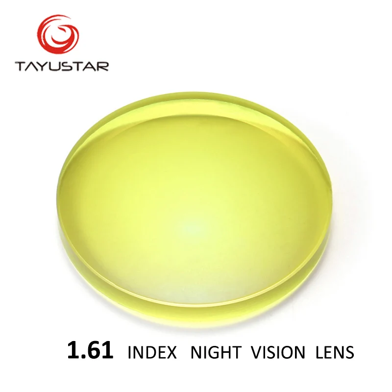 1.61 ASP Night Vision Glasses Lens Polarized Yellow Lenses Night Vision
