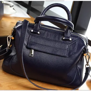

Real cowhide red/grey Handbags Luxury Brand blue Handbag Women Bags Designer Female Crossbody Bags For lady Shoulder Bag Ladies