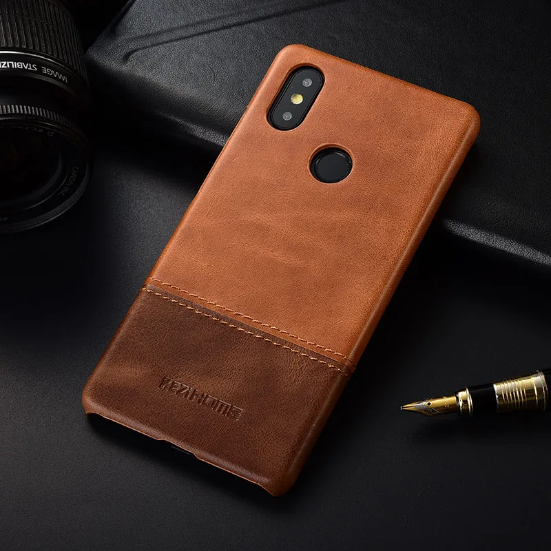 Чехол для Xiaomi Mi Max 3 KEZiHOME роскошный популярный цвет натуральная кожа твердая