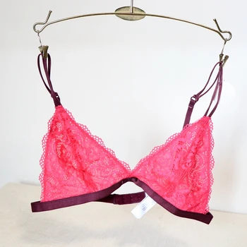 

Primark pink secret lace sexy bralette unpadded bra wireless lingerie womenCute Bra Lace Sheer Bralette free shipping