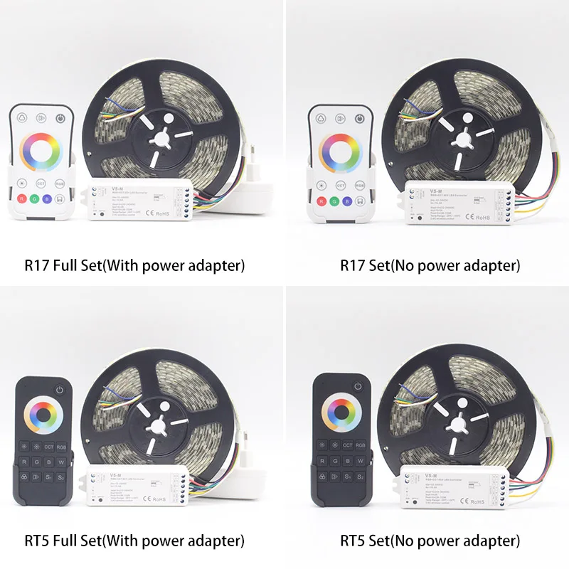 5 м 5050 SMD RGB CCT светодиодные полосы света водонепроницаемый 60 светодиодов/м гибкий