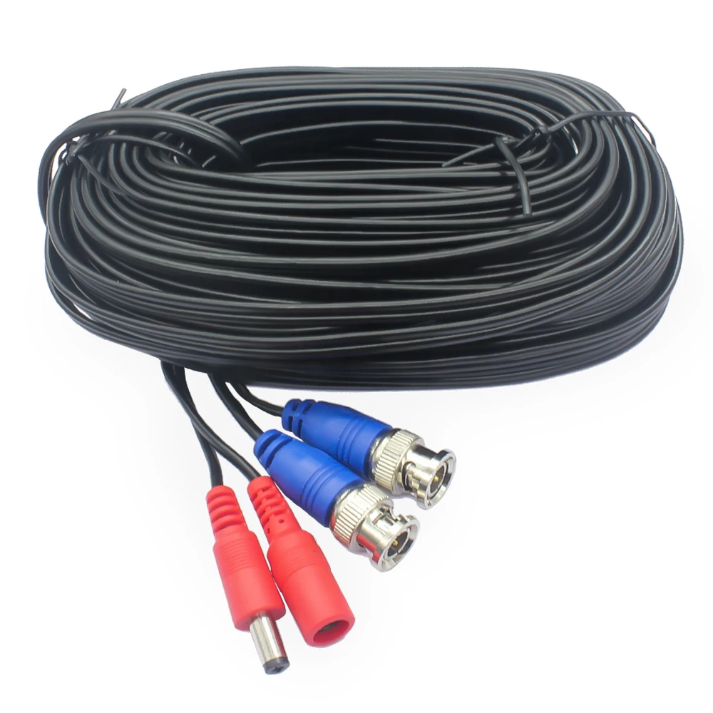 SUNCHAN 18 м мощность видео Plug and Play Кабель BNC + DC коаксиальный кабель CCTV аксессуары для