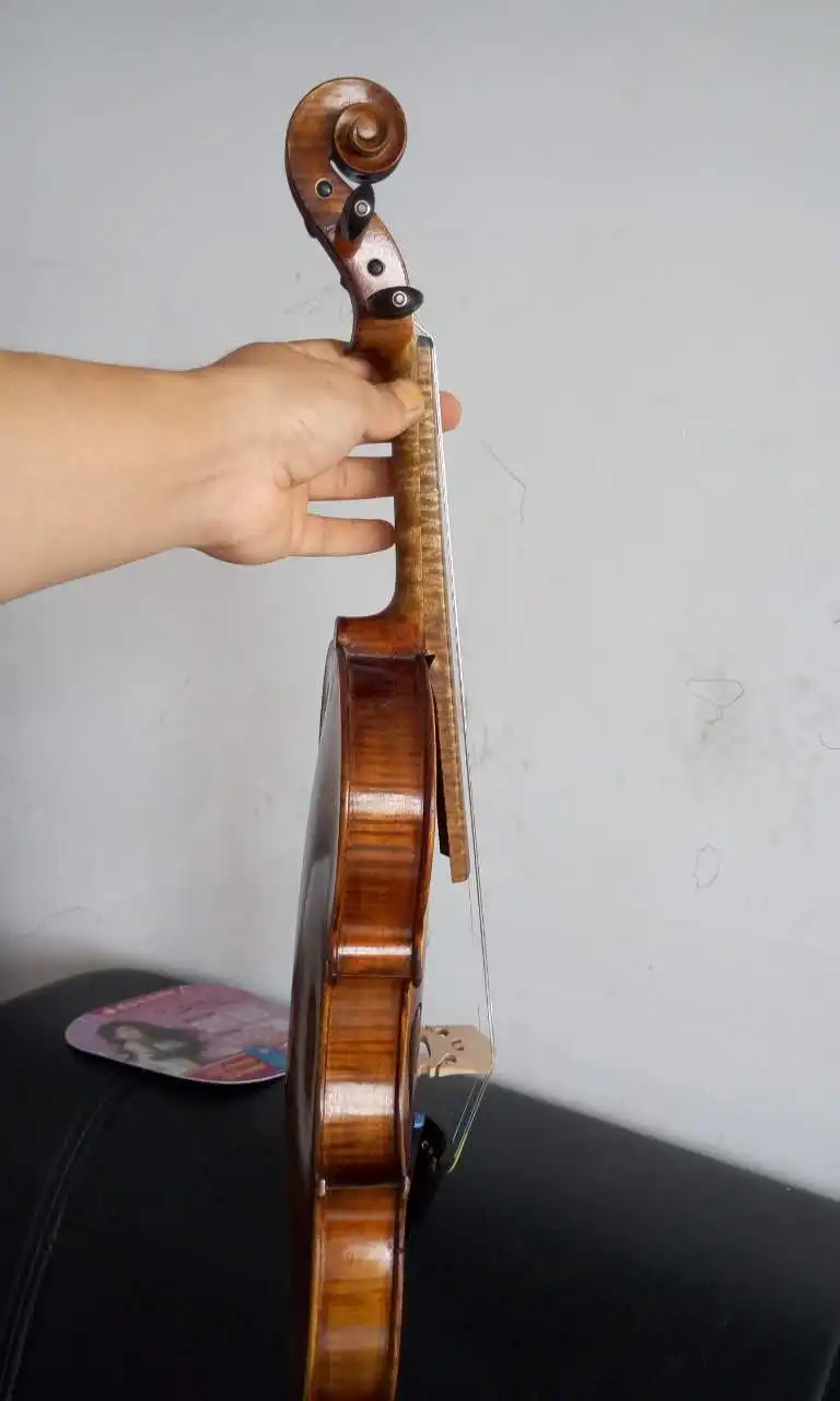 4/4 размер скрипки барокко стиль полностью ручная работа клен гриф скрипка