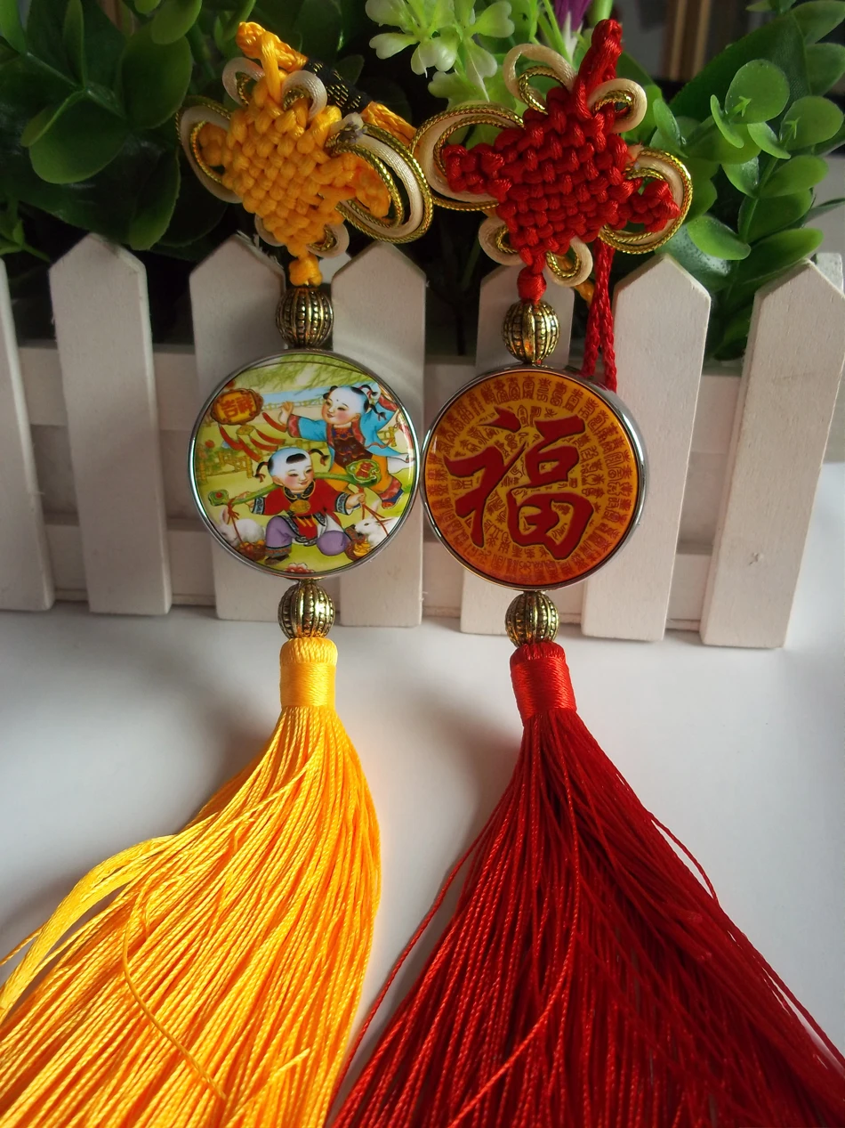 

2016 New Tin Button material of chinese knot craft 58 mm round button components DIY Chinese knot 100set