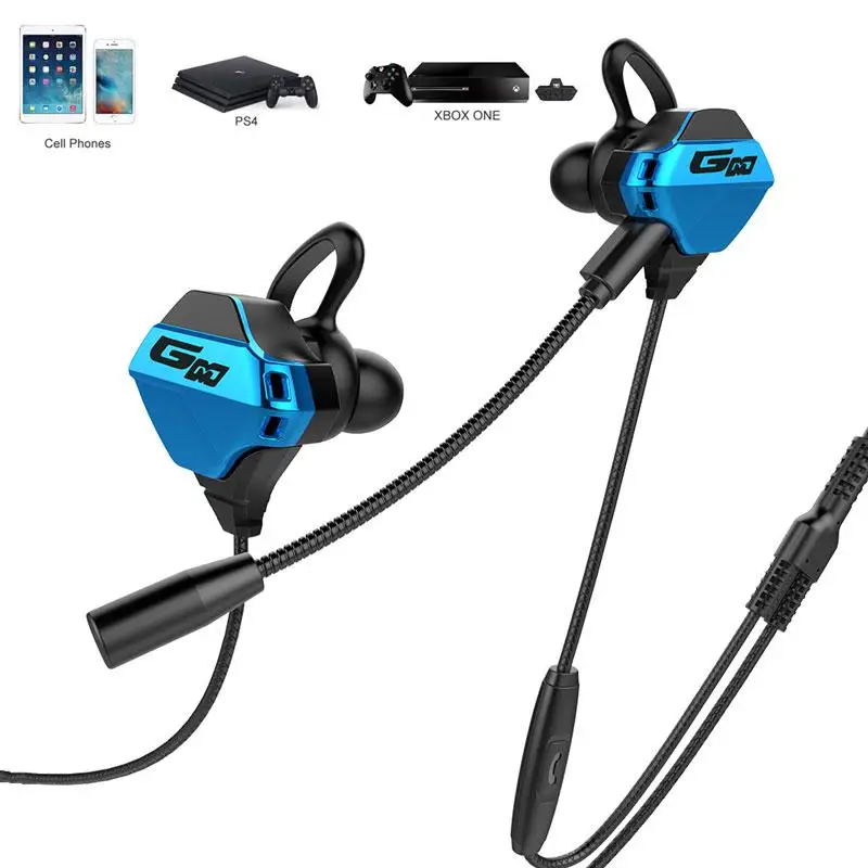  G11 E-sports Earphones Detachable Mic 3.5mm 1.2m Wire HIFI Sound Headset for PUBG Game