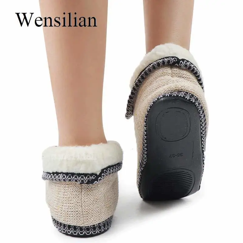 Fur Slides Home Slippers Women Winter House Shoes Warm Indoor Floor Shoes Furry Fluffy Slippers Pantoufle Femme Zapatillas Mujer