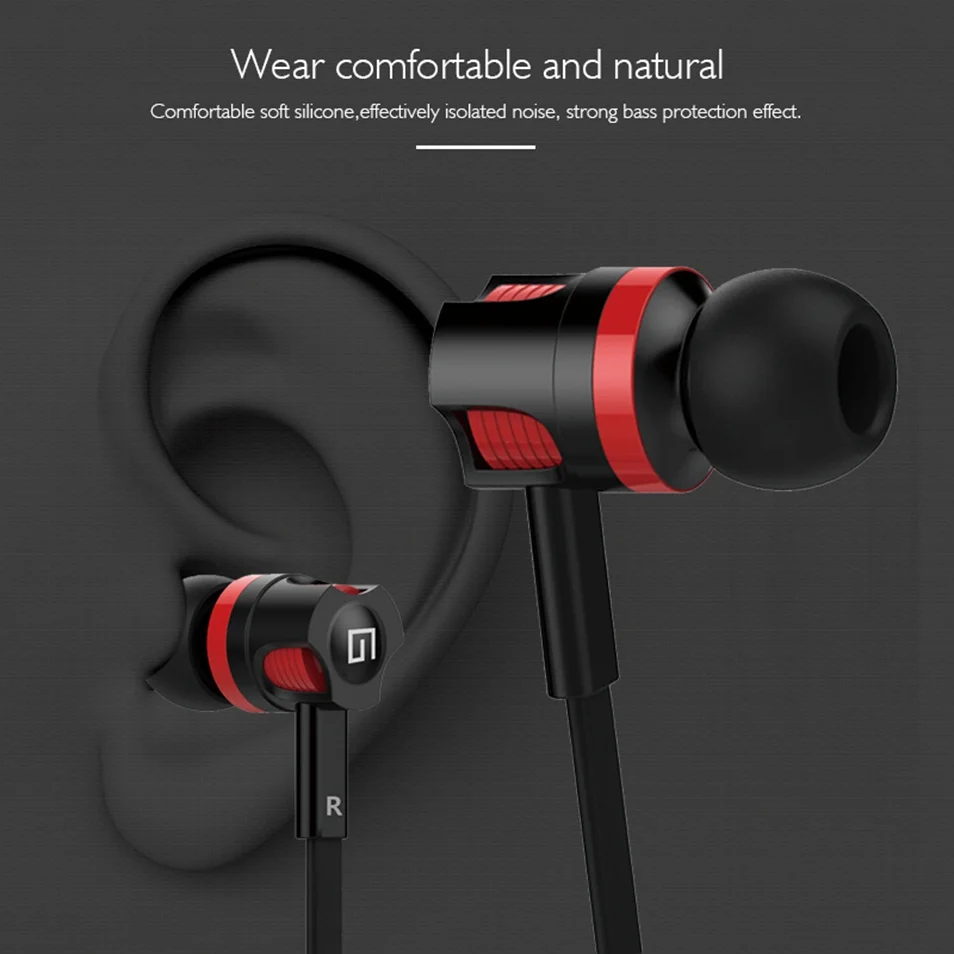 WhaY Wired 3.5mm Jack Earphone In Ear Flat Cable Stereo Bass Earbuds Headset with Mic for iPhone 6 Samsung Xiaomi Hifi Headphone (4)