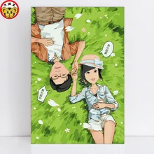 Картина по номерам художественная краска по номерам мультфильм парные картины нарисованные красками по номерам на холсте с нумерации рамы боли