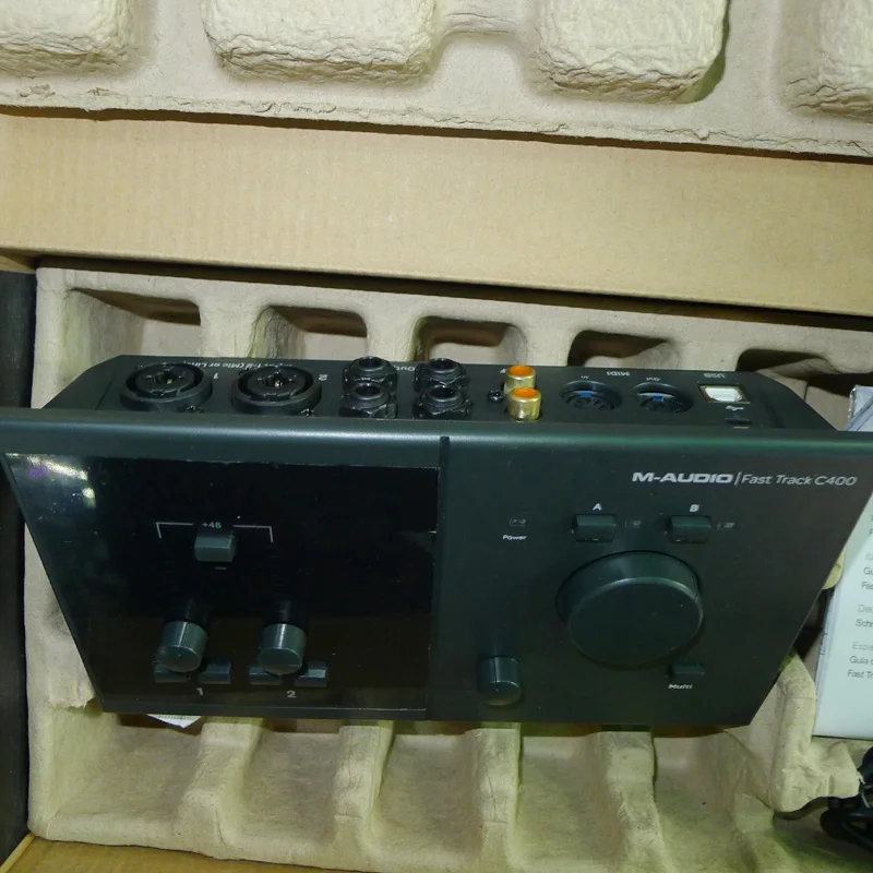 Новый оригинальный M AUDIO Быстрый трек C400 аудио интерфейс 4 входа и 6 выход usb