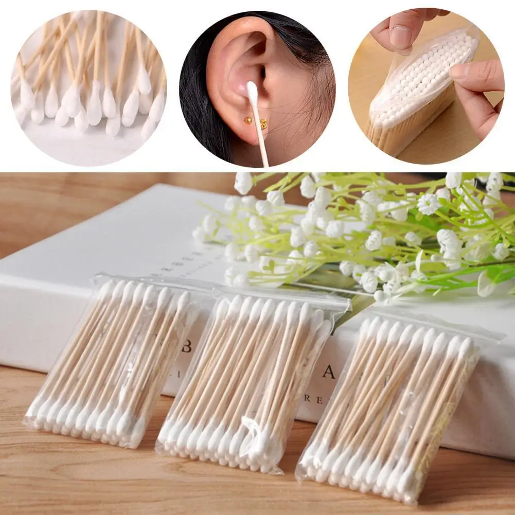 New Fashion Wood Cotton Head Health Makeup Cosmetics Ear Clean Jewelry