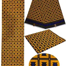 Tissus Распродажа лоскутное Новинка года дизайн Java воск печать ткань Африканский Цветочный узор воск для батика ткани 6 ярдов! DF-1632