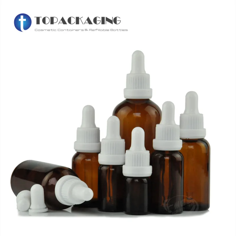 

5/10/15/20/30/50/100ML Glass Serum Bottle Dropper Bottle,Sample Essential Oil Bottle,Empty Cosmetic Container,Reagent Pipette