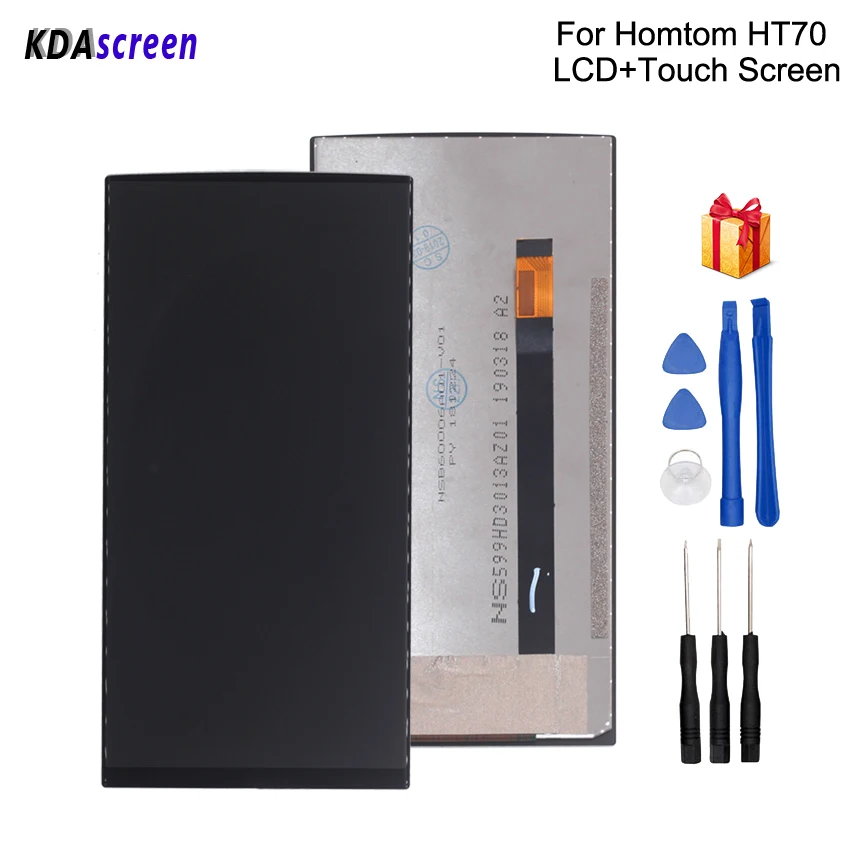 

Original For HOMTOM HT70 LCD Display Touch Screen Replacement For HOMTOM HT70 Screen LCD Display Phone Parts Free Tools