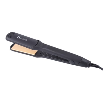 

HOT!Surker Professional Hair Straightener Hair Iron Ptc Fast Heat Adjustabletemperature For Wet & Dry Hair Straighting Eu Plug