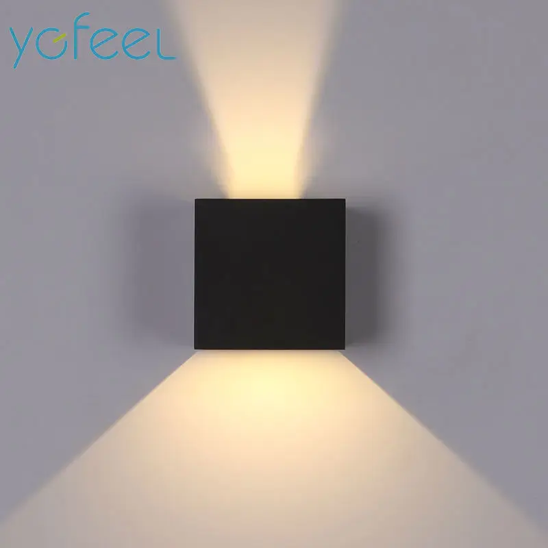 LED Wall Light Outdoor Waterproof IP65 Porch Garden Wall Lamp Home Sconce Indoor Decoration Lighting Lamp Aluminum AC90-260V