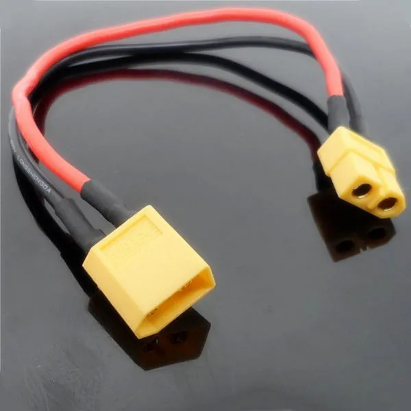 20cm 30cm Battery ESC XT60 Plug Extension Wire Cable Male ...
