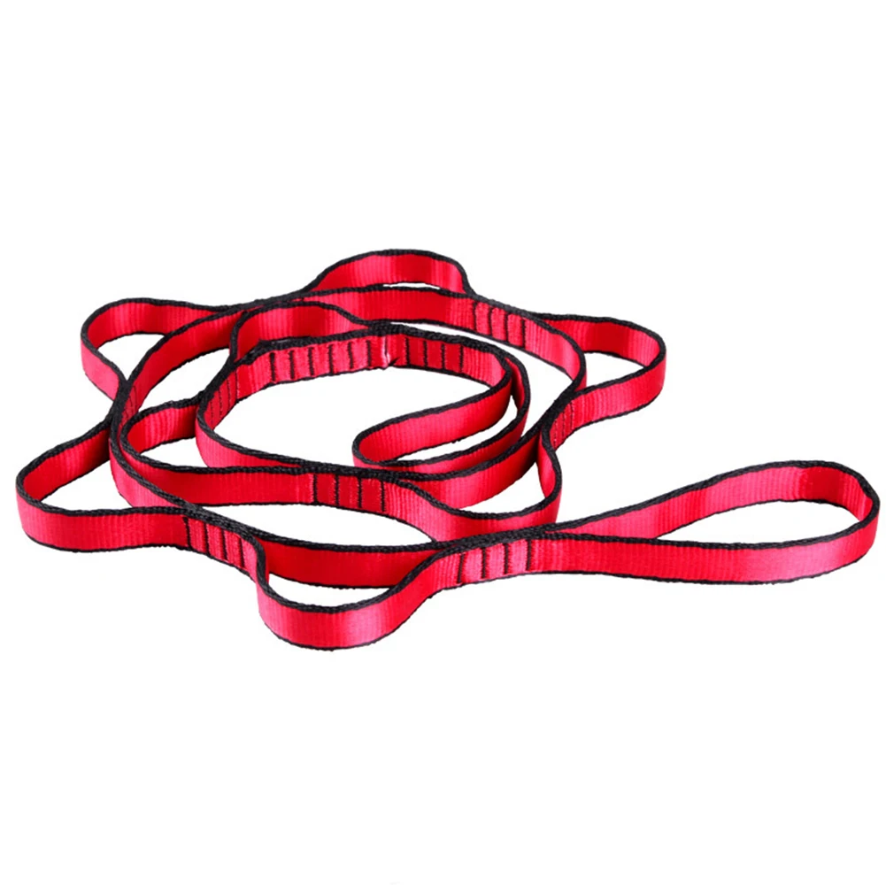 Верёвка для скалолазания на открытом воздухе восхождение вспомогательный канат горные подвесной гамак для йоги кольцо с маргариткой слинг кольцо износа оборудования Кемпинг Пеший Туризм - Цвет: Red