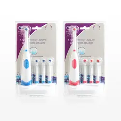 Y & W & F 1 шт. вращающаяся электрическая зубная щетка батарея электрическая зубная щетка бесплатный подарок 3 сменные головки (без