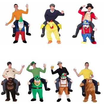 

HAPPY ISLAND Newest Mascot Unisex Oktoberfest Halloween Ride On Costumes Animal Fancy Party Pants Christmas Costumes For Adult