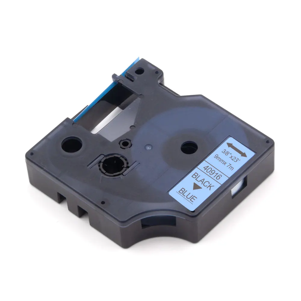 Absonic 9 мм черный на синем Dymo D1 40913 этикетки Maker кассета совместима 160 210D 280 360D 420 P