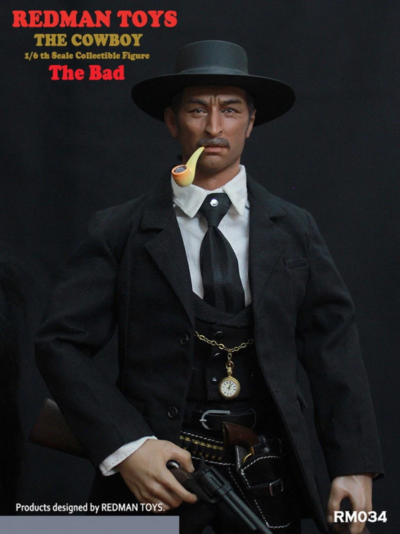 

Pre-Order For collection REDMAN TOYS RM034 The Cowboy The Bad 1/6 Scale Full Sets Male Figure Collectible