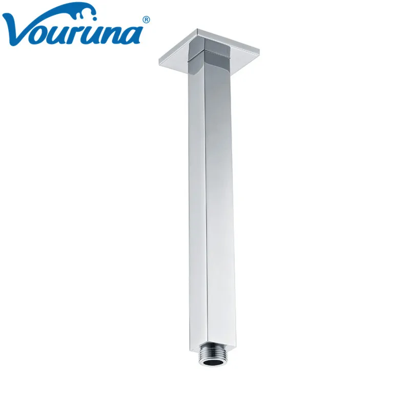 Luxurious Solid Br Chrome Overhead Shower Bar 200mm Square Solid Br Chrome Overhead Shower Bar