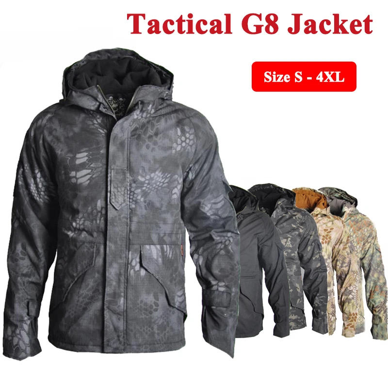 Tactical G8 Jacket Hunting Clothes Men Winter Camouflage Thermal