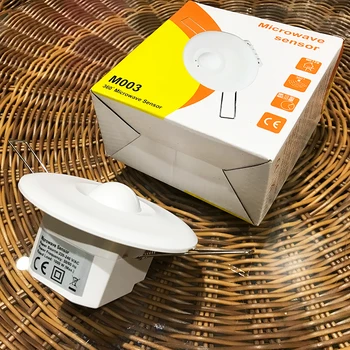 

New Arrival Microwave radar sensor 220V-240V Ceiling human body induction switch dark outfit embedded Auto On Off Lights Lamps