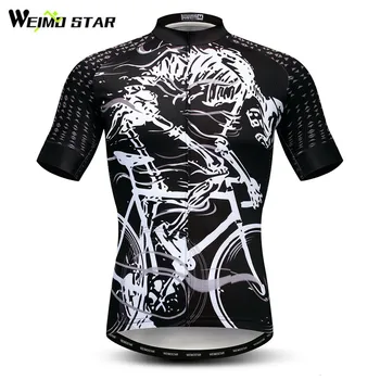 

Weimostar Skull Riding Cycling Jersey Men Mountain Bike Jersey mtb Bicycle Wear Maillot Ciclismo Summer Anti-sweat Cycling Shirt