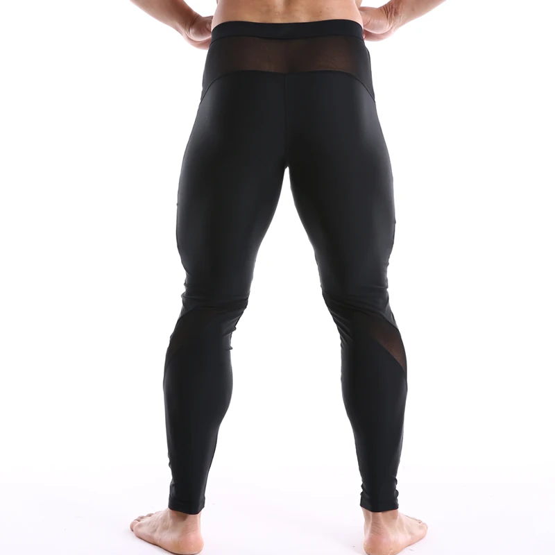Мужские компрессионные брюки спортивные колготки для бега мужские брюки для бега Бодибилдинг Обтягивающие Леггинсы спортивные брюки для фитнеса