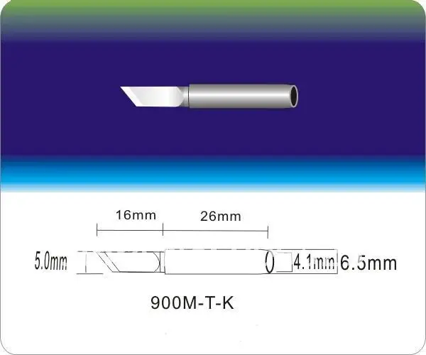 900M-T-K свинец Постоянная температура электронный паяльник наконечник