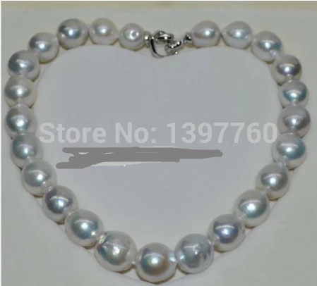 

FREE SHIPPING Miss charm Jew.210 Gorgeous Natural white 13-17mm kasumi Pearl Necklace HOT HOT sell